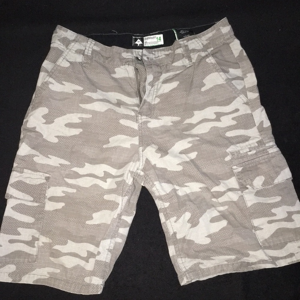 Boy gray camp shorts